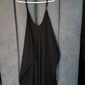 Black maxi dress with pockets